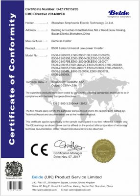 144651 emc certificate e500