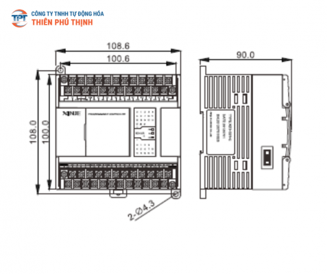 kich-thuoc-lap-dat-cua-plc-xinje-xdm-24t4-e-sieuthibientantpt