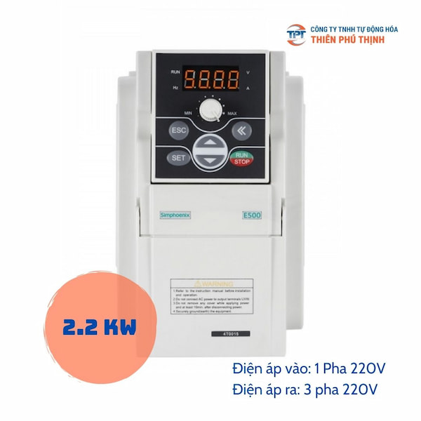 Biến tần Simphoenix E500 2.2 kW
