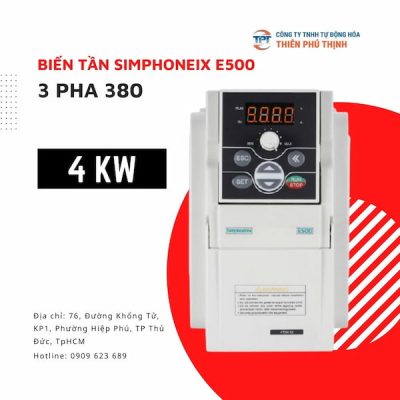 Biến tần Simphoenix E500 4 kW 3 Pha 380V